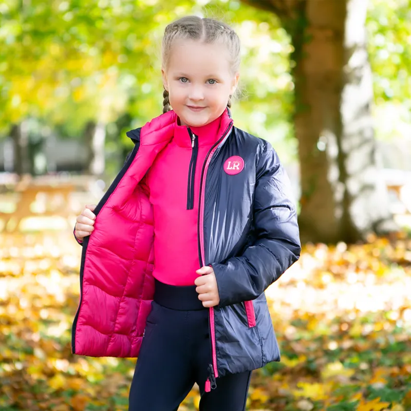 Little Rider Analise Reversible Padded Jacket - Navy/Pink-3